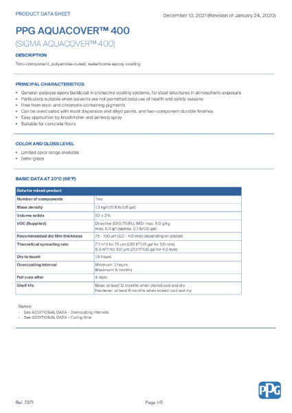 PPG AQUACOVER™ 400