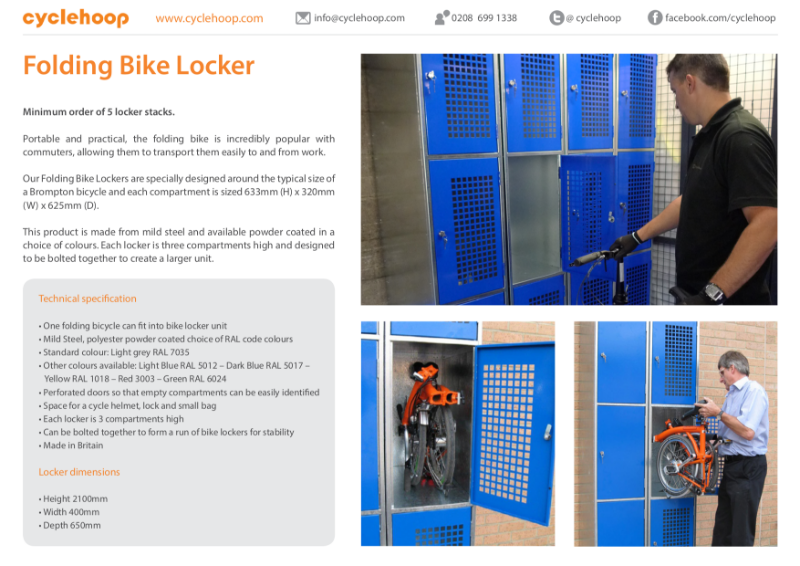 Folding Bike Locker