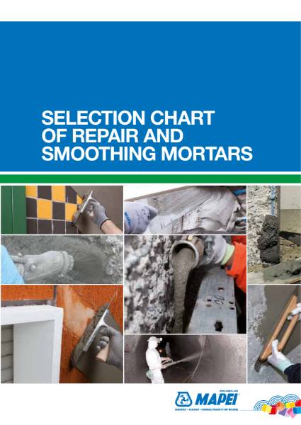 Selection Chart Of Repair and Smoothing Mortars