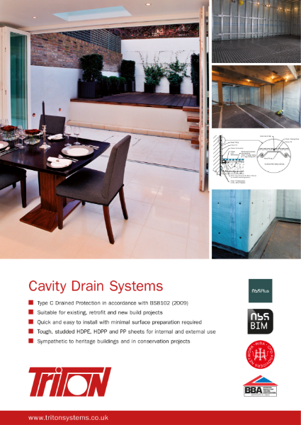 Type C Structural Waterproofing (Cavity Drain Systems)