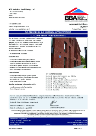 ACS Azure II™ Brick Slip Soffits BBA