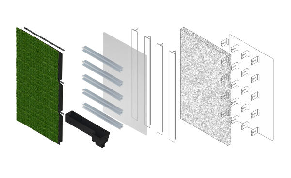 Viritopia Polypropylene Module - Helping Hand Bracket - Modular Living Green Wall System