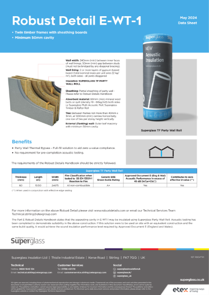 Timber Frame Party Wall Robust Details Solutions | Superglass