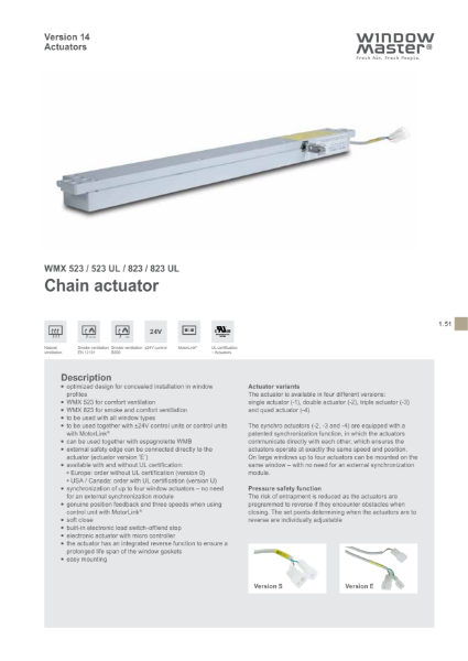 WMX 523-823 Product Sheet