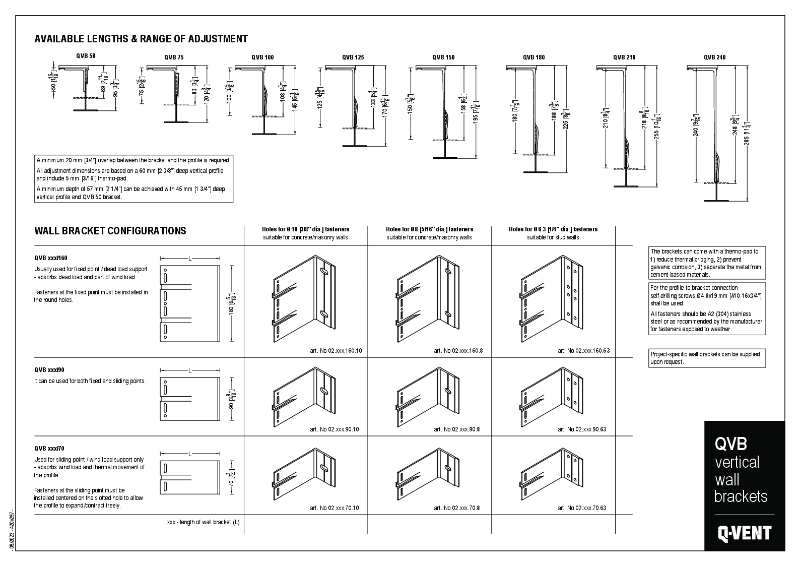 Q Vent - QVB Brackets - Brochure