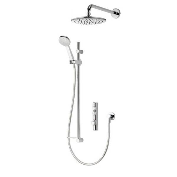 iSystem - Smart Concealed with Adjustable Head and Wall Fixed Drencher 