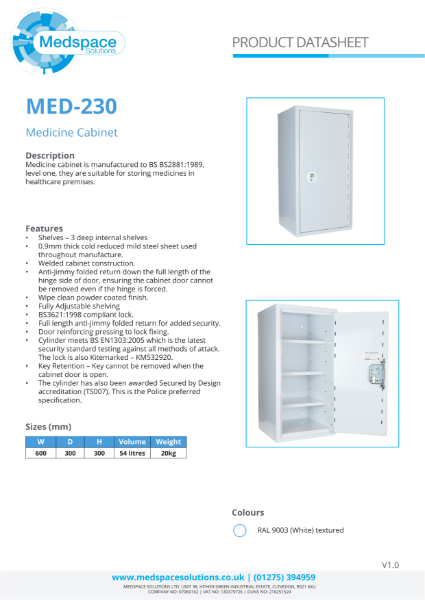 MED-230 - Medicine Cabinet