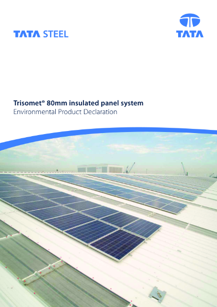 EPD Trisomet 80mm Insulating Roof & Wall Panel