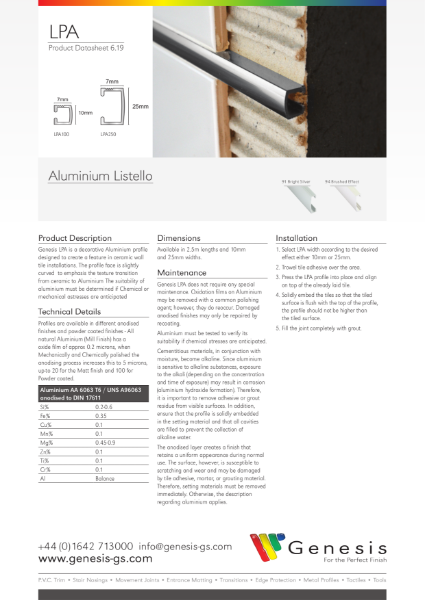 LPA Datasheet