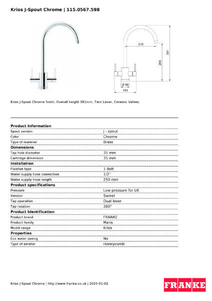 Product Sheet 115.0567.598