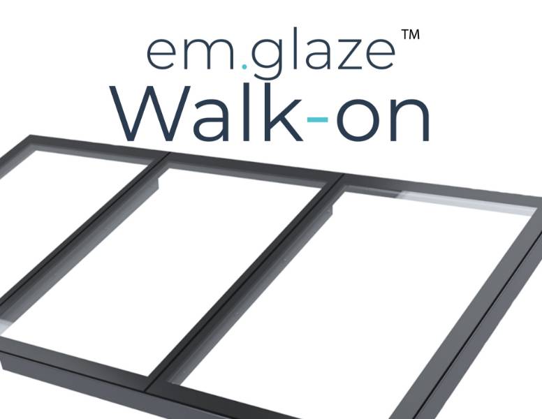 em.glaze™ Walk-on Glass - Rooflight