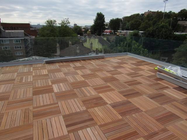 Hardwood deck boards