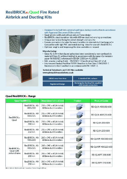 ResiBRICKA1-Quad-Fire-Rated-Airbrick-and-Ducting-Kits