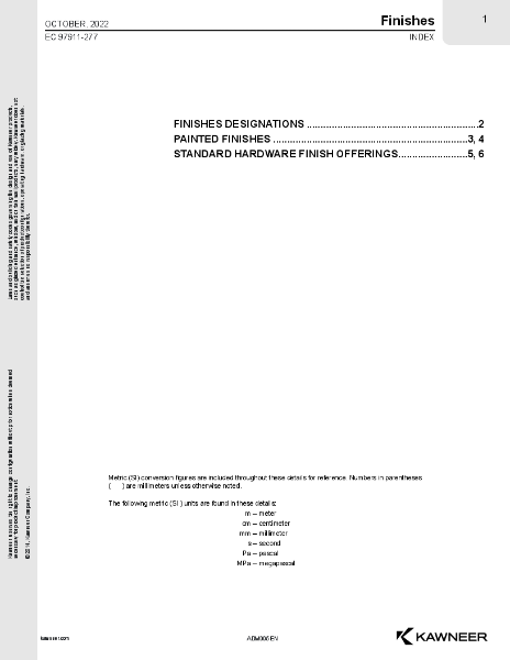 Finishes Information - Architectural Detail Manual