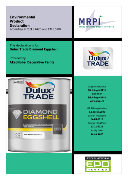 Dulux Trade Diamond Eggshell EPD