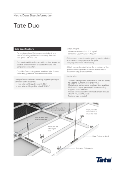 Tate Duo Data Sheet