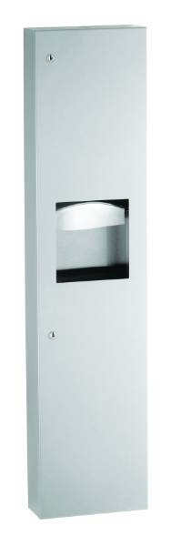 Surface-Mounted Paper Towel Dispenser/ Waste Receptacle B-380349