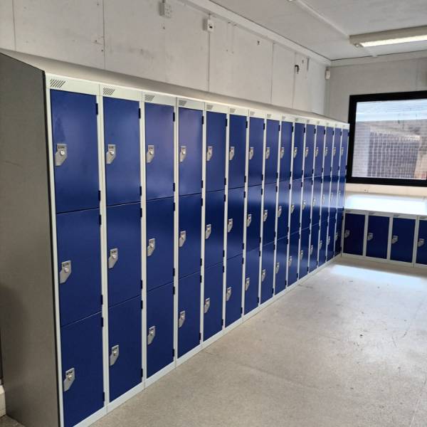 Metal lockers at Weald of Kent Grammar School