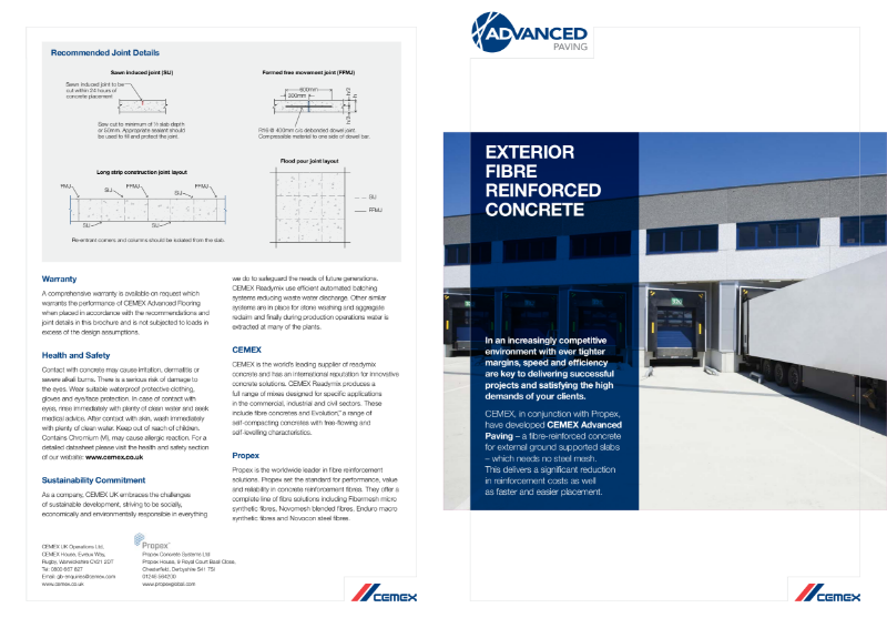 Advanced Paving - Exterior Fibre Reinforced Concrete