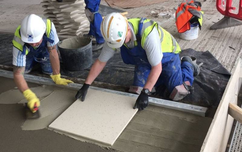 Lidl Blyth | Plunkett Tiling Contractors | Sopro RS 648 Vibration Slurry