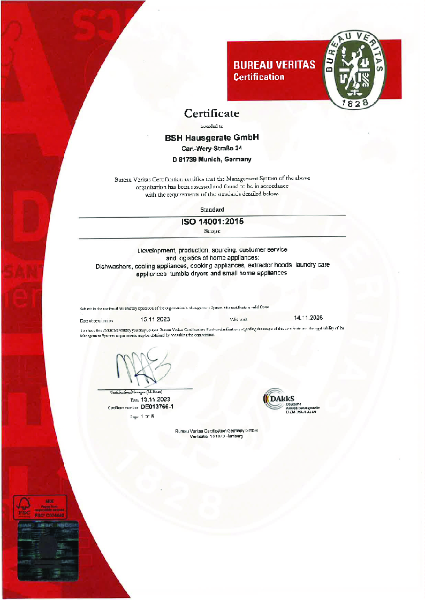 ISO 14001 Certificate
