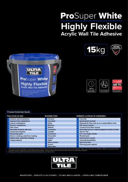 ProSuper White Technical Datasheet