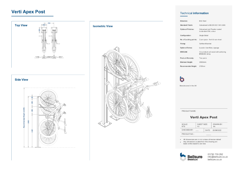 Verti Apex (Post) Technical Sheet