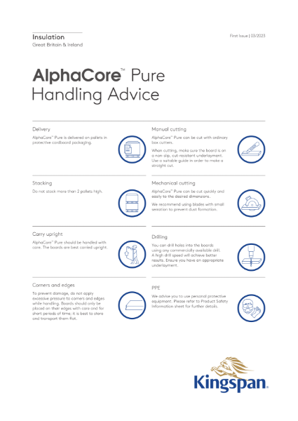 AlphaCore Pure - Handling Advice - 03/23