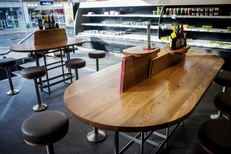 ITSU chooses American Red Elm for new concept booth seating