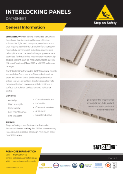 Interlocking Panels - Physical & Mechanical Data