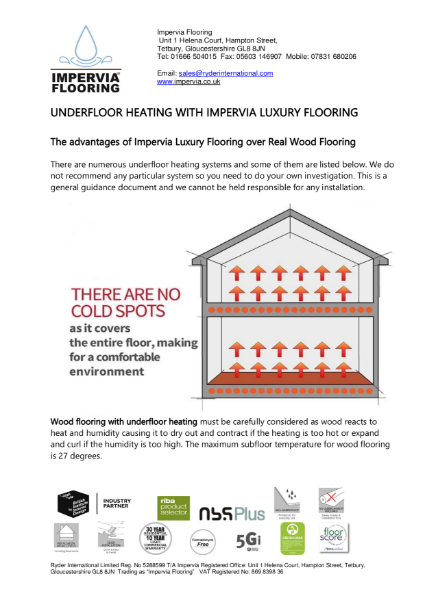 Impervia Flooring & Under Floor Heating Guide