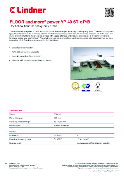 FLOOR and more® power_yp_40_st_p_b