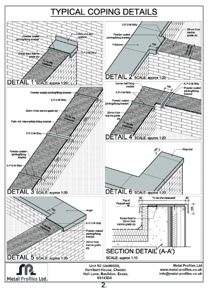 Metal Profiles - Coping Details 2-2