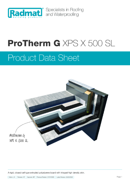 ProTherm G XPS X 500 SL Insulation - PDS