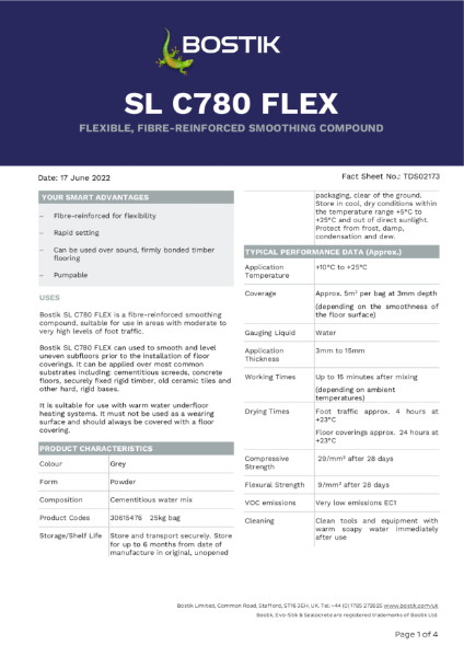Bostik SL C780 Flex TDS