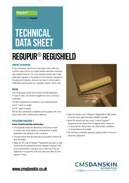 CMS Danskin Acoustics Regupur Regushield TDS