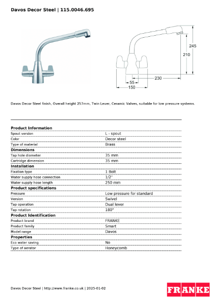 Product Sheet 115.0046.695