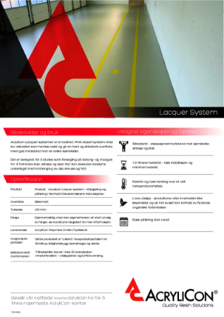 AcryliCon Lacquer System