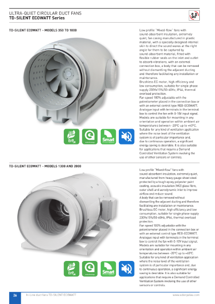 TD-SILENT-ECOWATT Catalogue