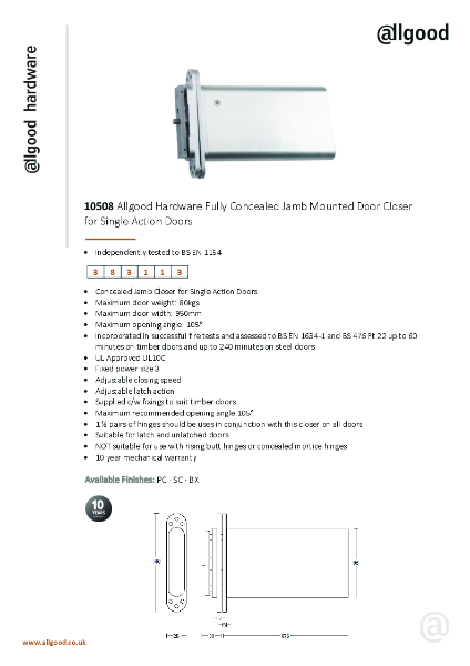 10508-Datasheet Iss05