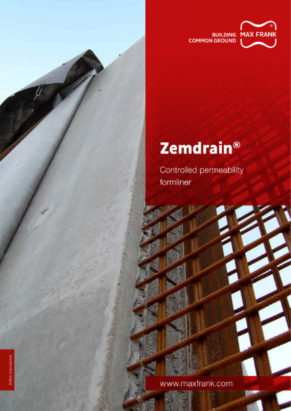 Zemdrain - CPF formwork liner