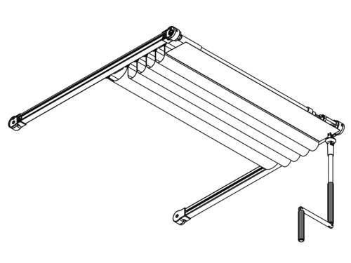 Skylight Blind - Crank Operated - Silent Gliss SG 2190