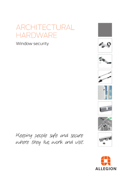 Allegion Window Security Catalogue