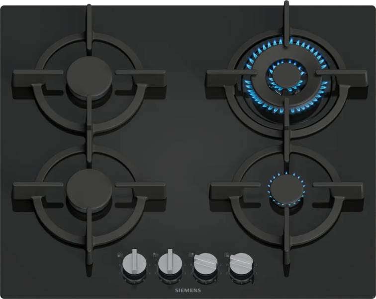 60 cm Gas Hob on Tempered Glass