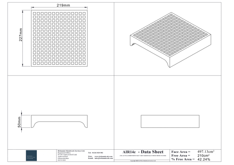 Air 14e Air Brick Datasheet