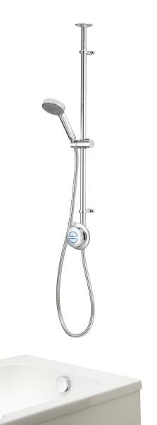 Quartz Classic Smart Divert Exposed Shower With Adjustable Head And Bath Fill