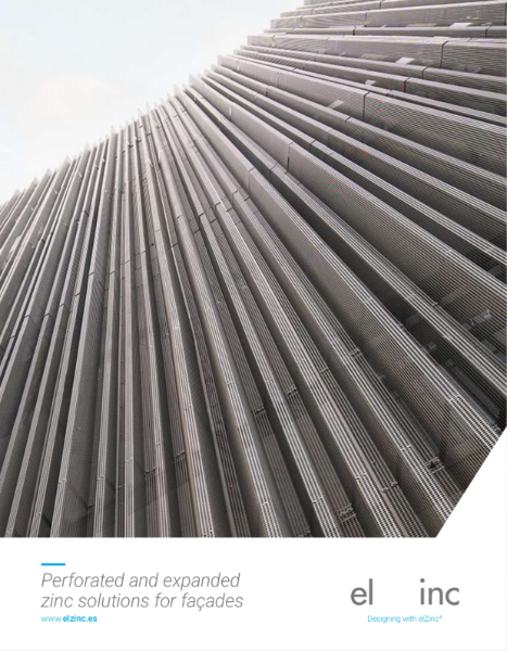 Perforated and expanded zinc solutions for façades