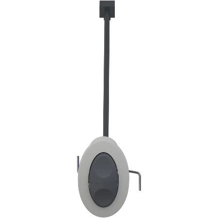 Høydejusterbare kjøkken - Sargkontakt, oval, aluminium