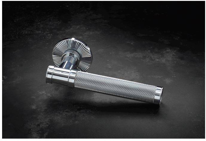 Spiral Design Lever Handle (HUKP-0301-01) - Door Furniture