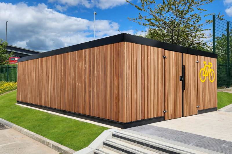 Bespoke Semi-Vertical Bike Shelter, Berristow Lane